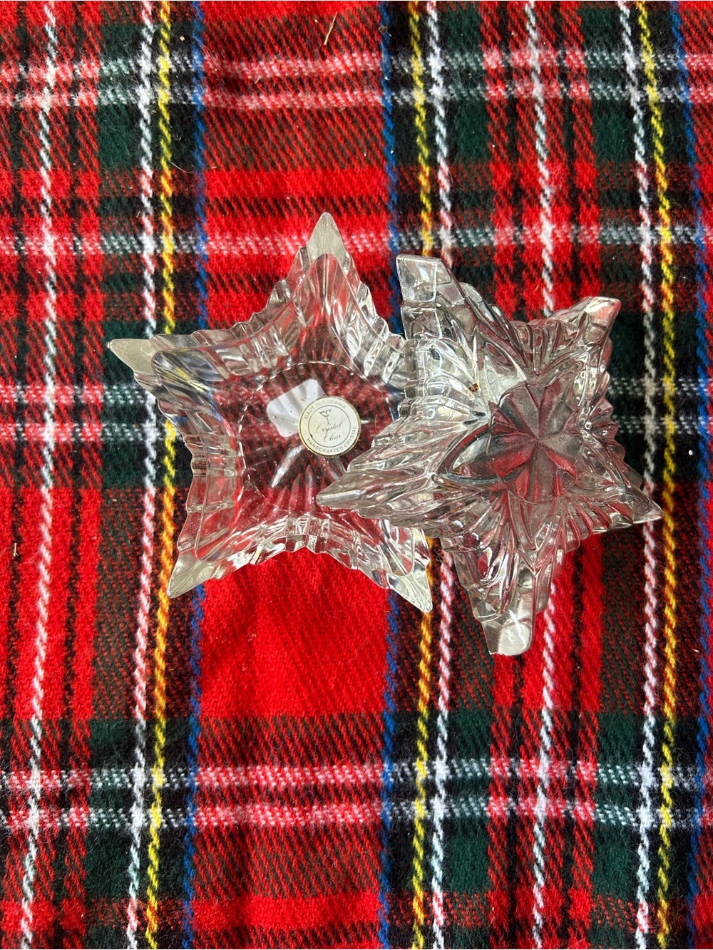 • Crystal Clear hand crafted in Romania trinket/Jewerly holde